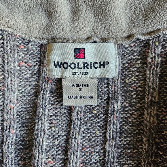 WOOLRICH Brown Knit Women's Wool Blend Zippered Vest, Size S - Picture 14 of 16